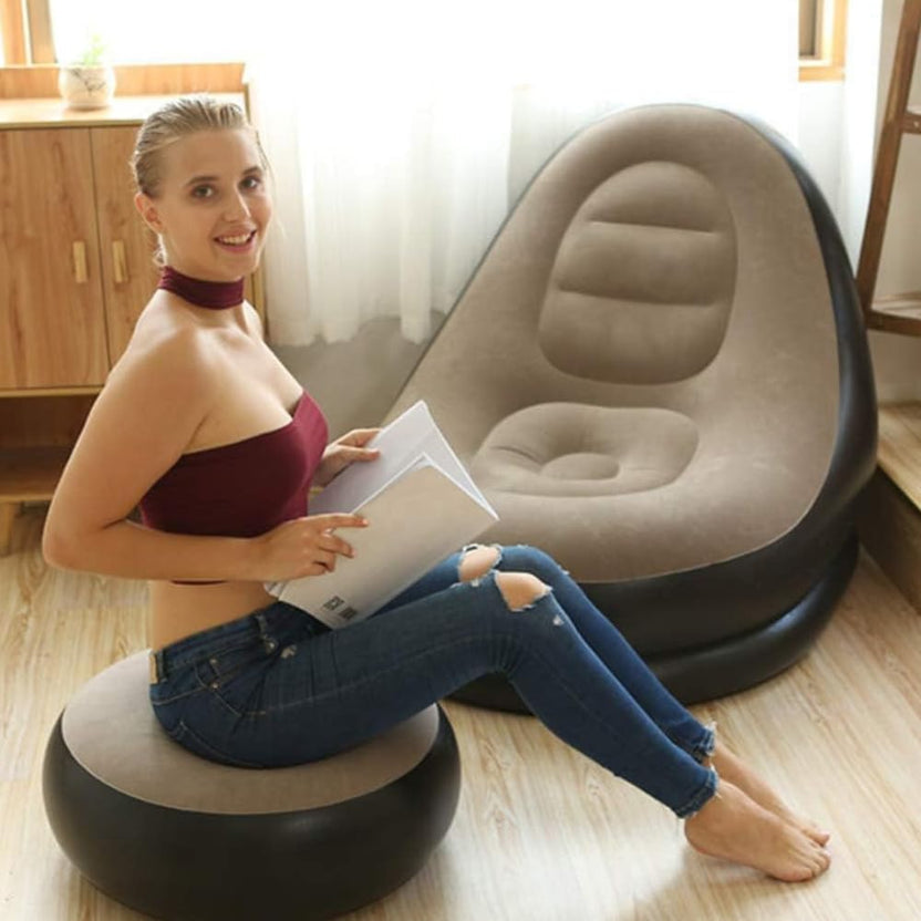 BRUMLI™ INFLAITABLE AIR SOFA ( XXL) , air pump
