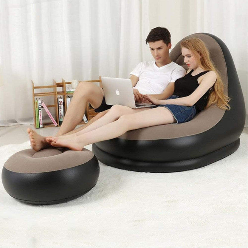 BRUMLI™ INFLAITABLE AIR SOFA ( XXL) , air pump