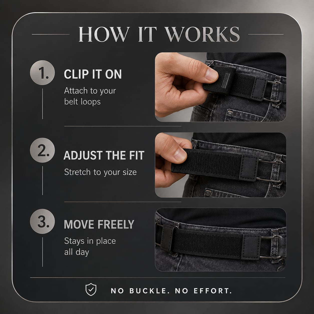 FlexHook™ Tactical Elastic Belt (2 piece)