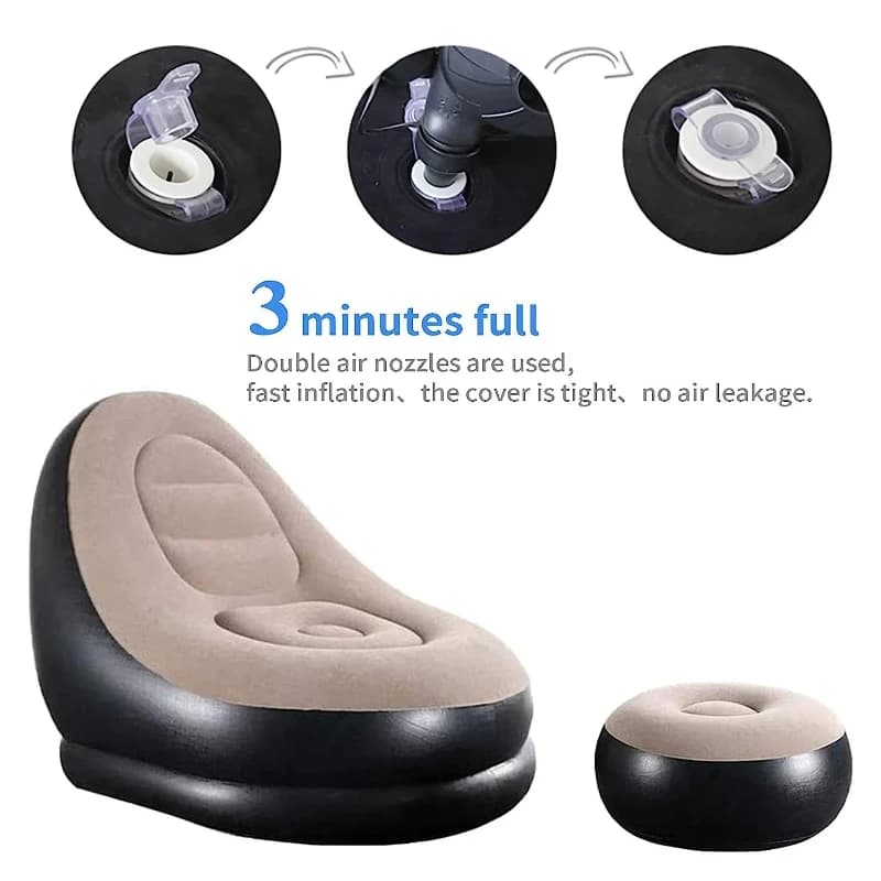BRUMLI™ INFLAITABLE AIR SOFA ( XXL) , air pump