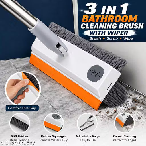 3-in-1 Floor Scrub Brush – Clean Smarter, Not Harder